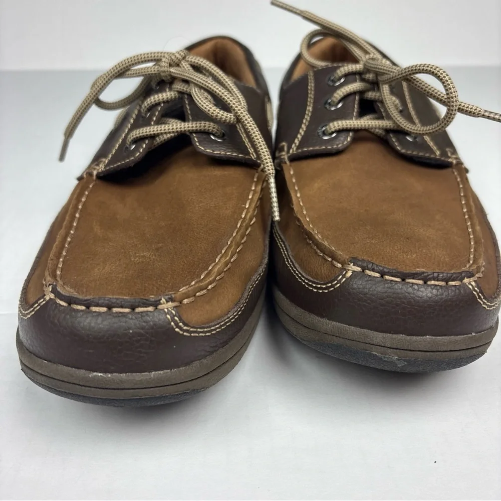 Florsheim Men Size 12 Loafers Shoes Lakeside Ox Moc Toe 13157-275 Stone Preppy
